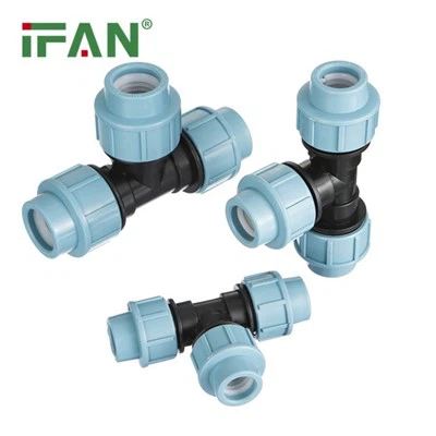 HDPE cauruļu stiprinājums PP tee ASTM D3350